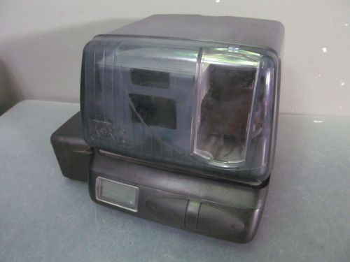 Amano pix-15 electric employee time clock punch recorder (no key) for sale