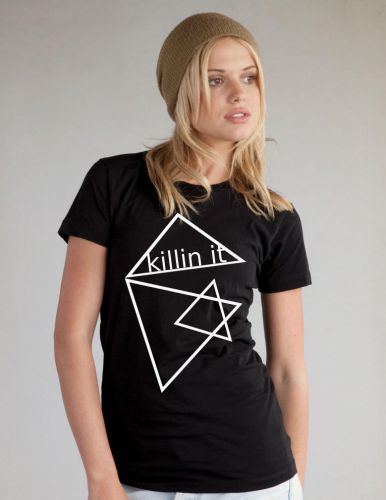 Killing it T-shirt with Triangles
