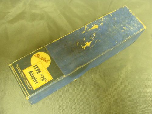 Nos hickok type &#034;75&#034; adapter for crt vacuum tube testers for sale