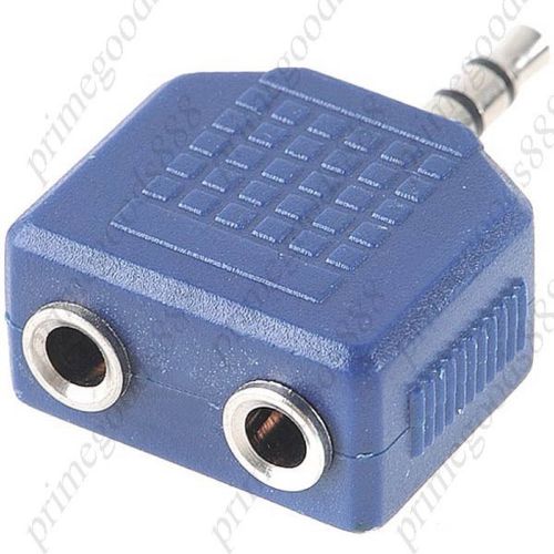 3.5mm Stereo Male Plug to 2 x 3.5mm Female Sockets Adapter Converter Deals Deal