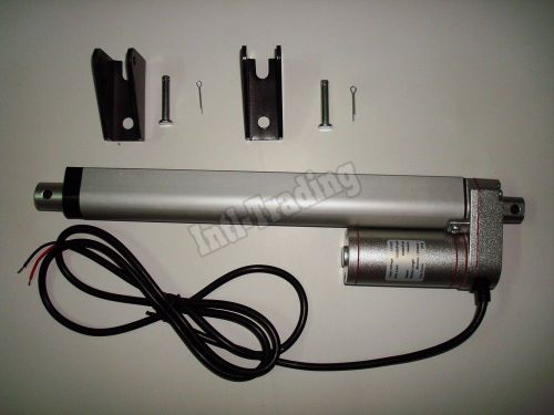 Heavy duty 8&#034; linear actuator with brackets stroke 220 pound max lift dc 12volt for sale