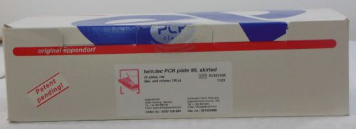 Eppendorf 951020486 twin.tec pcr plate with 96 skirted wells, 150ul 25/pack red for sale