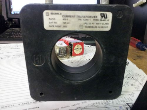 Square d 74r-401 current transformer used 400:5 ratio #b7 for sale