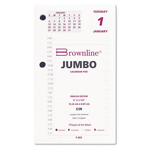 Brownline calendar refill, 6w x 3-1/2h, 2015 for sale