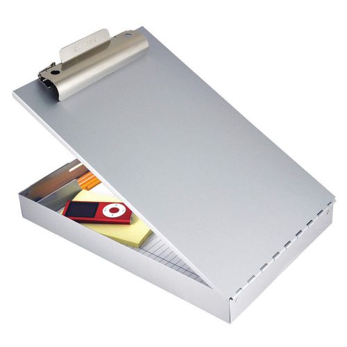 Portable Storage Clipboard, Letter, Silver 11017
