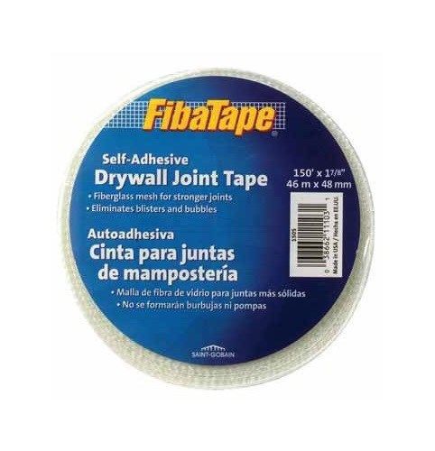 Fibatape Drywall Joint Tape 1-7/8 &#034; x 150 &#039; White Self Adhesive