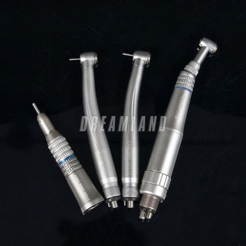Dental low &amp; high speed handpiece push button 4 hole air motor straight nosecone for sale