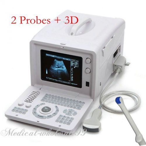 New Promo B Ultrasound Scanner /Machine + Convex &amp; Transvaginal Probe + 3D CE