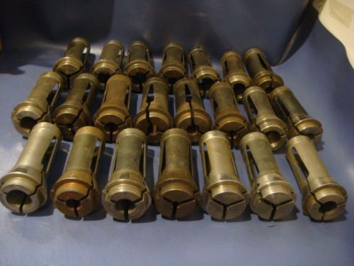 #22 ROUND COLLET SET, 22 PCS TOTAL.. 1/8&#034; ...31/32&#034;. READ DESCRIPTION FOR SIZES.