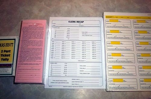 Auction Supply Lot Clerking Tickets Receipts Bid Cards Auctioneer supplies