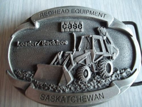 1981 Case IH Belt Buckle Redhead Equip Regina Saskatchewan Loader Backhoe Pewter