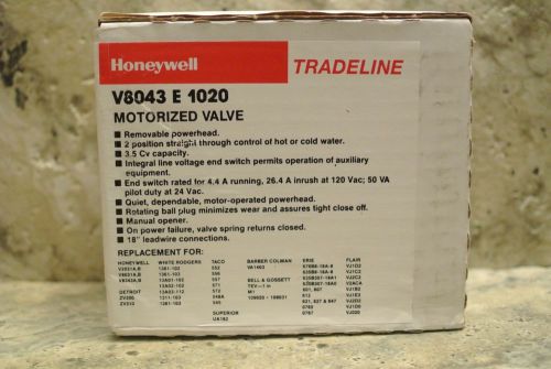 Honeywell v8043e1020 1&#034; zone valve for sale