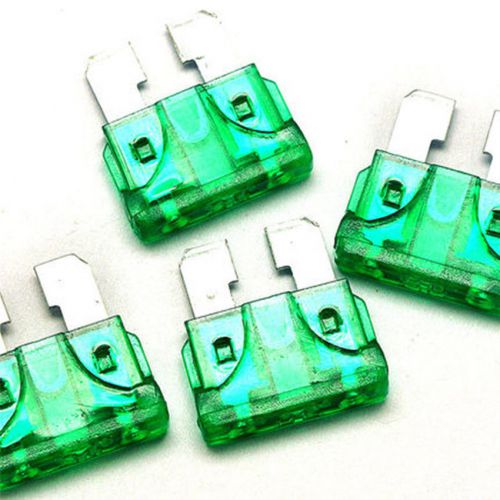 50PCS Medium 30A Green Coded Blade Fuse Assorted Car Fuse for Auto Cars&amp;Trucks