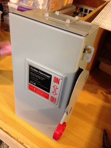Dh361urk - eaton cutler-hammer 30a/3p non-fusible safety switch 600v nema 3r for sale