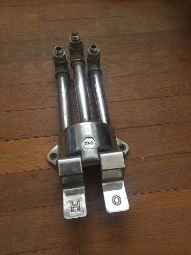 Commercial dual foot pedal valve for use with faucets for sale