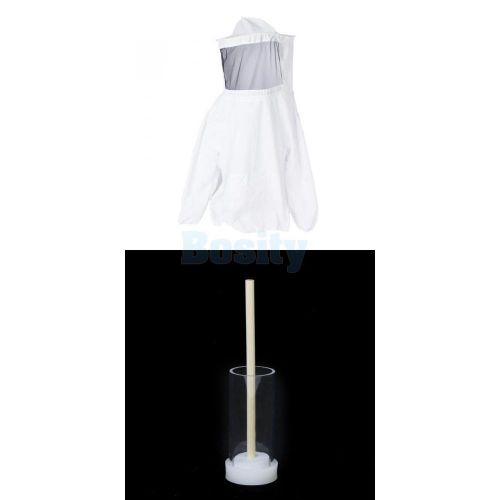 Beekeeping jacket veil smock equipment +queen marking cage with plunger tool for sale
