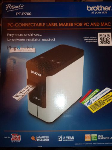 Brother PT-P700 PC Connectable Label Maker PC and MAC NIB P 700 tze TAPE 231 241