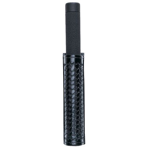 Aker a552-bw-f26 black basketweave leather expandable 26&#034; baton holder for sale