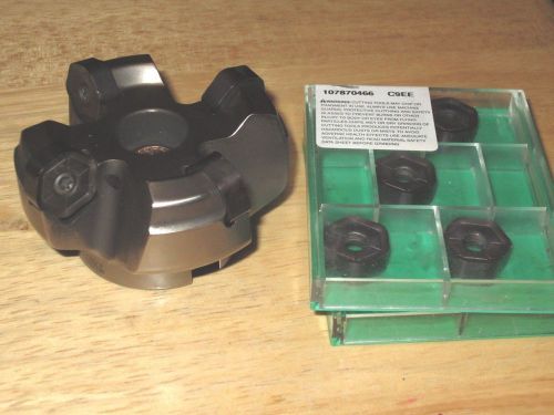 Widia 2&#034; indexable face mill, m1200hf200z04s075hn09, with carbide inserts for sale