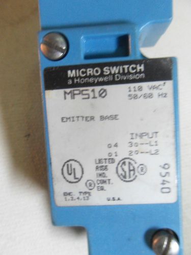 (N1-3) 1 HONEYWELL MPS10 PHOTOELECTRIC SWITCH