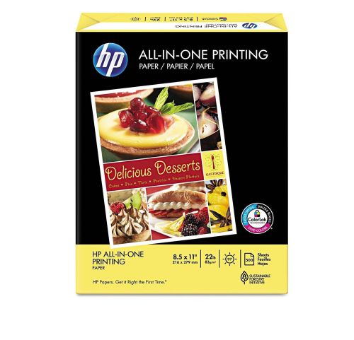 HP All In One Paper 22lb 96 Bright 8-1/2 x 11&#034; Ream HEW207010 - Brand New Item