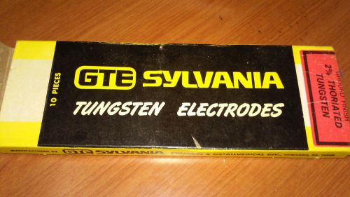 GTE Sylvania Tungsten Electrodes 8 Pcs 1/16*3&#034; Long*TIG Welding
