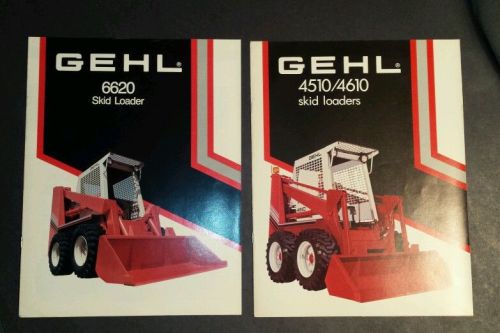 Gehl skid loader brochures.  1980&#039;s. 2 pieces