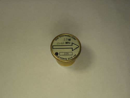 Bird 10A 25-60 MHz 10 Watts 7/8&#034; Standard Wattmeter Plug-In Element Slug
