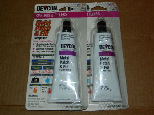 NEW (2) METAL PATCH AND FILL COMPOUND METAL GLASS CERAMIC REPAIR 1 HR SET TIME