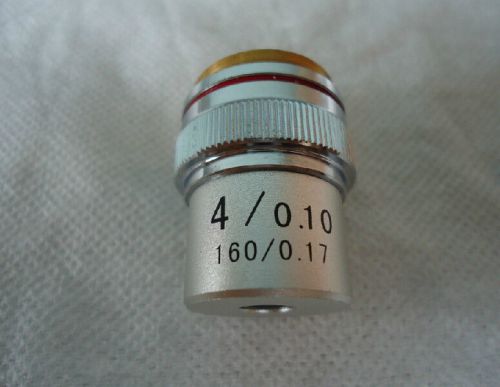 Microscope part 195 4x plan achromatic objective lens for biological microscope for sale