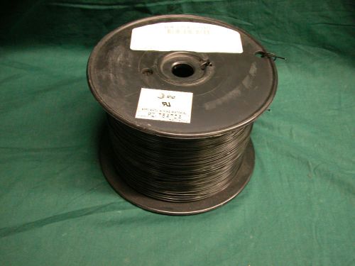 Nos / western electric / bell system / at&amp;t / single black telephone wire 22awg for sale