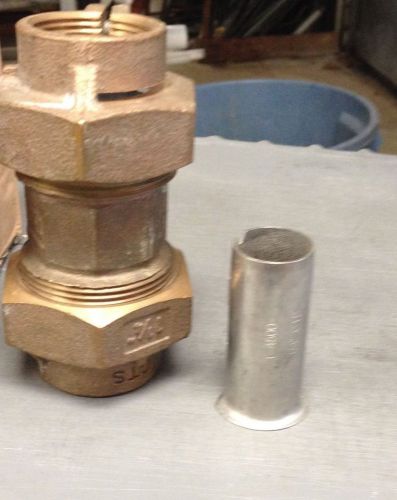 Stainless steel 3/4&#034; insert for copper tubing