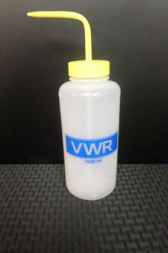 VWR Yellow 1000mL Wide Neck Wash Bottle, Dynalon, 30620-236, 506945-0003
