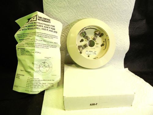 One new fci gamewell honeywell adb-f smoke sensor base for  asd-i, asd-p, atd for sale