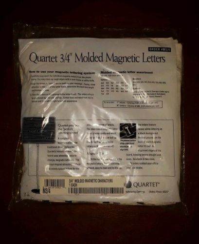 Quartet 3/4&#034; Molded Magnetic Letters 128 pack