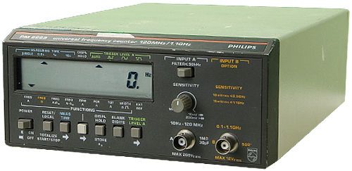 Philips PM 6669/416 Universal Frequency Counter 120MHz/1.1GHz w/ HF-Input, GPIB