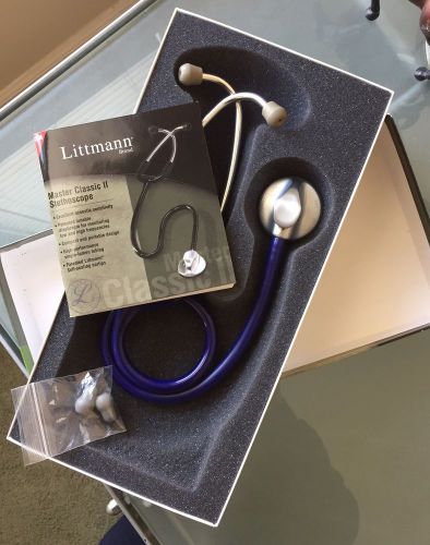 Littmann master classic ii 27&#034; purple blue clean used box all pieces for sale