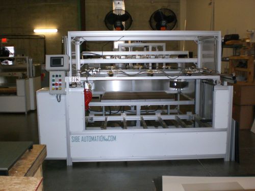SIBE AUTOMATION VACUUM FORMER 48&#034;X 60&#034; DUAL HEATER SINGLE PLATEN THERMOFORMING