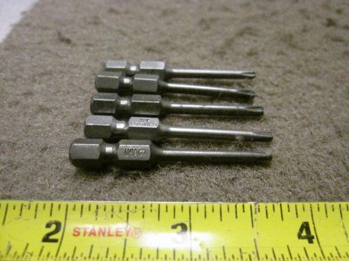 5 PC LOT ST 2751A-5 EXTENDED 2&#034; SHANK PHILLIPS BIT DRIVERS AIRCRAFT TOOL