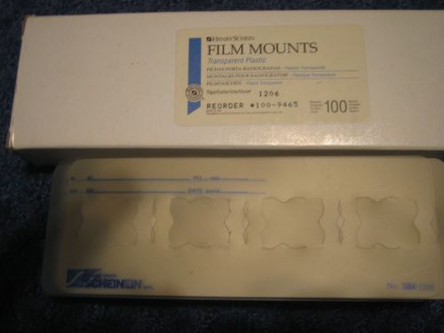 Henry Shein  100-9465 Transparent Film xray mounts - (box 100)