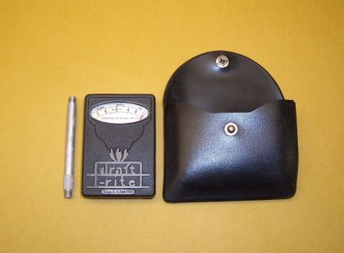 Vintage bacharach draft rite chimney flue gauge hvac tool air flow meter usa for sale