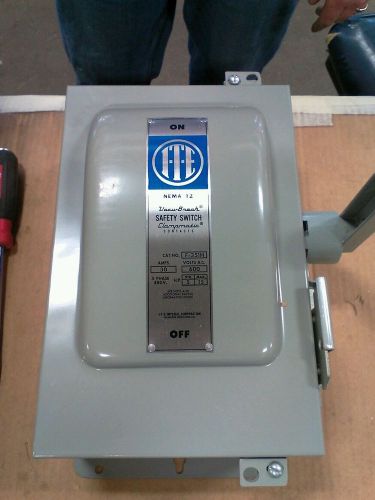 ITE F351H Heavy Duty Enclosed Safety  Switch Fusible 600V 30A Vacu-Break 3 pole