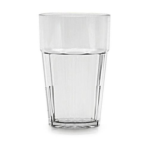 SET OF 12 CUPS 24 OZ RESTAURANT TUMBLER POLYCARBONATE CLEAR UNBREAKABLE GLASS