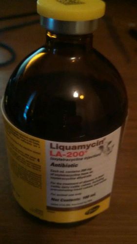 Liquamycin LA-200 ANTIBIOTIC FOR CATTLE/SWINE !! OXYTETRACYCLINE 200mg/mL