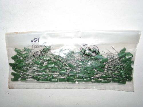 182 nos atari .01 100v polyester capacitors tube amplifier effect pedal parts for sale
