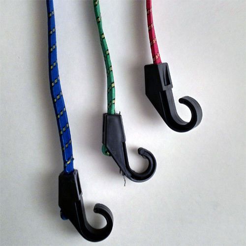 3 New Bungee Cords with Hooks Assorted Colors in 3 Legnths 12&#034; 18&#034; 24&#034;inches