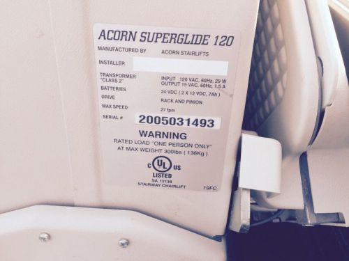 acorn superglide 120 stairlift