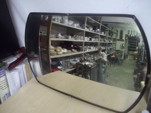 VINTAGE SEE ALL INDUSTRIE CONCAVE STORE MIRROR 24&#034; X 15&#034; ESTATE FIND