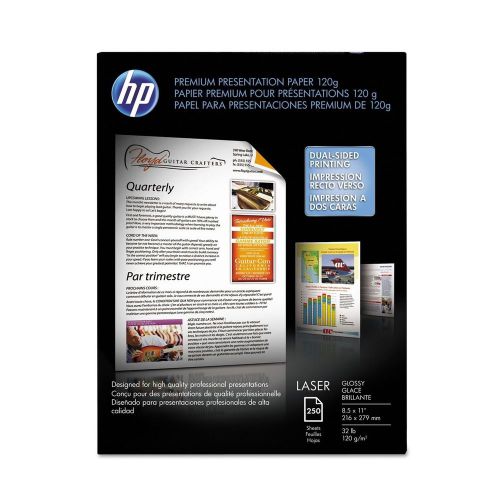 HP Color Laser Presentation Paper 97 Brightness 32 lb 8-1/2 x 11 White 250 Pack