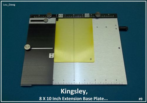 Kingsley machine ( 8 X 10 Inch Extension Base Plate )- Hot foil Stamping Machine